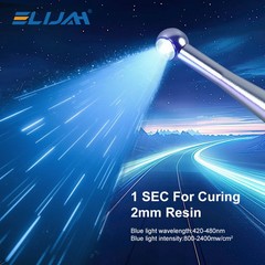 Dental Cordless 1S LED Light Cure Lamp Metal Head LED Curing Light 360° 4 Modes