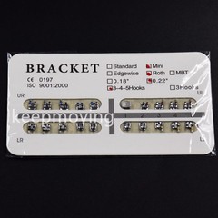 20 Pcs/Set Dental Bracket Braces Mini/Standard Roth/Edgewise/MBT 018/022 Hooks