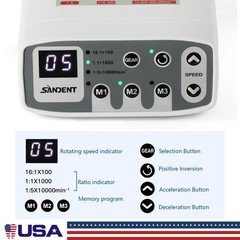 Dental Brushless Electric Micro Motor E-type fit 1:1 1:5 16:1 Handpiece SANDENT
