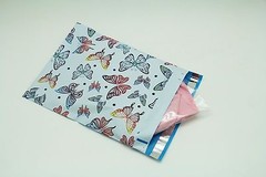 100 14.5×19 Butterfly Designer Poly Mailers Envelopes Boutique Custom Bags