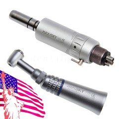 Dental Slow Speed Handpiece Push Button Contra Angle Air Motor E-type