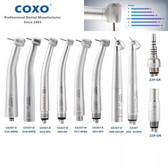 COXO Dental Air Turbine High Speed LED Handpiece 4/6 holes Coupling Fit KAVO NSK