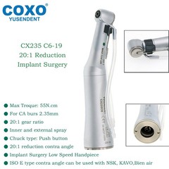 COXO Dental 20:1 Implant Handpiece Low Speed Handpiece Fit E-type motors
