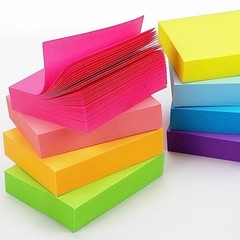 Winner Aura Sticky Notes 1.5×2 inch Bright Colors Self-Stick Pads 8 Pads/Pack