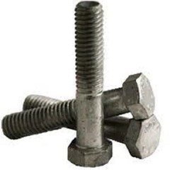 1/2-13 X 7 Hot Dipped Galvanized Hex Bolts With Nuts, Flat, & Lock Washers