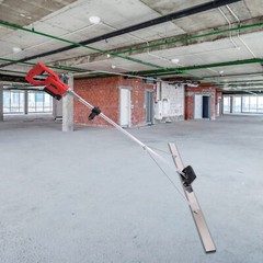 21V Cordless Concrete Vibrators Surface Power Trowel w/ 59″ Screed Blade Rulder