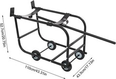 TFCFL Movable 55 Gallon Drum Cradle Stand, 600-Pound Capacity