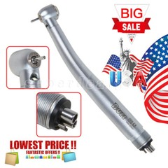 Dental Fiber Optic LED E-generator High Speed Handpiece Push Button 4 Hole UDM4