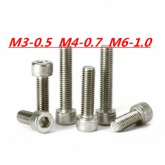 M3 M4 M5 M6 304 Stainless Steel Allen Hex Socket Cap Head Screws Bolts DIN912