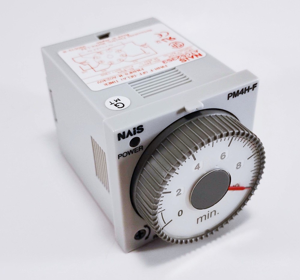 NAIS Panasonic PM4HF8-M-AC240V Off Delay Timer 0.04-10 Min ATC52353 NOS