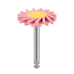 Dental Zirconia Ceramic Polishing Wheel Kit RA 2.35mm Rubber with Diamond Burs