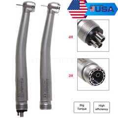 Askeadnt Dental high speed handpiece Turbine 2/4HOLE Push Button FG