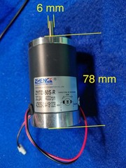 ZHENG 24V DC Motor High Speed 4000 rpm CCW Shaft: 6mm Width 50mm – ZYTD-50S-R