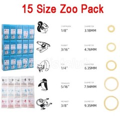 5000pcs Dental Orthodontic Elastic Latex Rubber Bands Zoo Pack 3.5/5.0/6.5 OZ