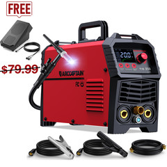 ARCCAPTAIN TIG Welder 200A DC HF TIG/Stick 2 in 1 Inverter Welding Machine LED🔥