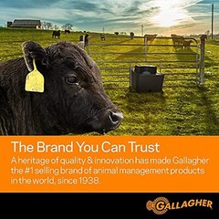 Gallagher S6 Solar Electric Fence Charger | Protect Your Backyard and Pets |