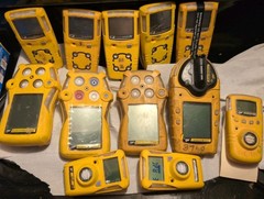 Lot of Honeywell 12 BW Honeywell Gas Alert Air Monitors Non Working Repair Parts