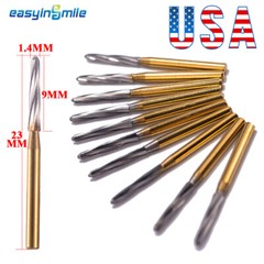 10Pcs Dental ENDO-Z Burs Carbide Tungsten surgical cutter FG burr Drill 1.4*23mm