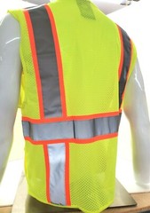 Two Tone High Visibility Reflective Yellow Safety Vest (X-Small-5XL)