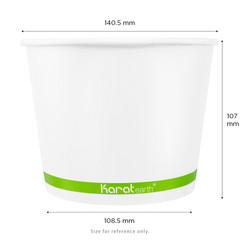 Karat Earth 32oz Eco-Friendly Paper Food Containers – Generic (140.5mm), 600 pcs