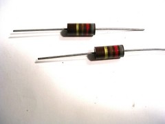 820 OHM 2 watt 5% Carbon Comp Resistor LOT OF 2 PC ALLEN BRADLEY NOS