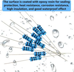 50 PCS 1/2 w(0.5 watt) 1% metal film resistors