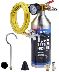 AC Flush Kit HVAC Flush Tool Canister 33.5 oz Stainless Steel Automotive