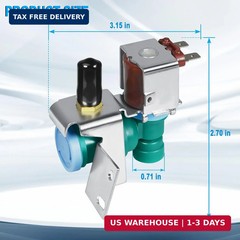 W10238100 WPW10238100 W10498992 Refrigerator Water Inlet Valve, Compatible with