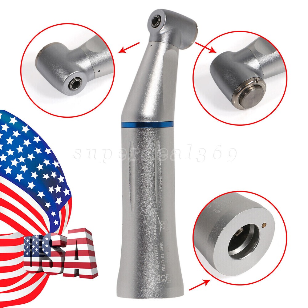 Dental 1:1 LED / NO-LED Contra Angle Low Speed Handpiece Push 1:1 Fit NSK dr
