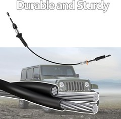 Transfer Case Shift Cable Compatible with Wrangler JK 4×4 3.8L V6 2007-2011, R
