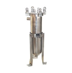 Stainless Steel #4 Bag Filter Housing Fluid Filtration Equipment 1″ NPT In/Out