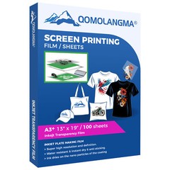 200 Sheets/pack Waterproof Inkjet Milky Transparency Film 13×19″ US Stock