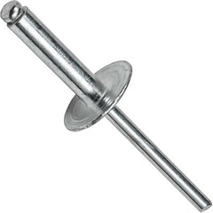 Large Flange Pop Rivets 3/16″ x 1/2″ Aluminum Dome Head (6-8) Blind Qty 100