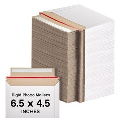 25-1000 6.5″ x 4.5″ Rigid Mailers Self Sealing Document Flats Cardboard Envelope