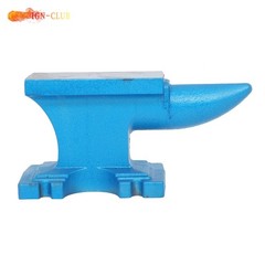 24Lbs Hard Round Horn Forging Tool Cast Iron Anvil Heat Treated Blacksmith Anvil