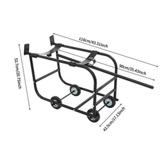 TFCFL Movable 55 Gallon Drum Cradle Stand, 600-Pound Capacity