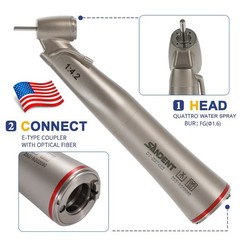 NSK Style Dental 1:4.2 Electric Contra Angle Handpiece 45°Angle Head Fiber Optic