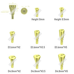 NC Dental Mini Healing Abutment Cap NC Fit Straumann ITI Yellow