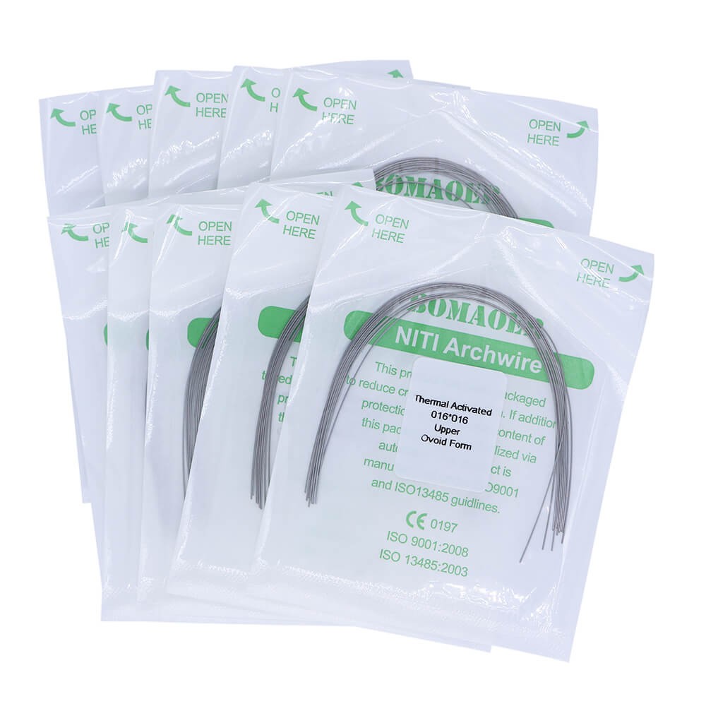 20×Dental Orthodontic Niti Thermal Activated Rectangular Arch Wires 16×16 Upper
