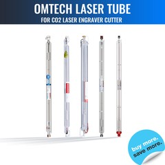 OMTech CO2 Laser Tube 40W, 60W, 80W, 100W, 130W, 150W for Laser Engraver Cutter