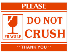500 Labels 2×3 Fragile DO NOT CRUSH Shipping Mailing Handle with Care Stickers