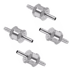4pcs 5/16″ 8mm Fuel Line One Way Non Return Check Valve Petrol Diesel Oil Water