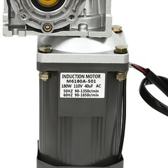 AC 110V 180W Worm Geared Motor with Speed Controller Electric Motor Gear Motor