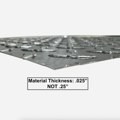 16″ x 96″ Aluminum Diamond Plate Sheet .025 in Thick – Trailer, RV, Garages, Etc