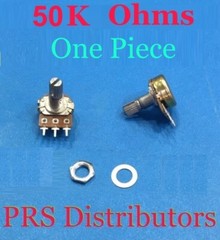 Volume Control 50 KΩ Potentiometer 50 kΩ Linear Panel Mount 3-Pin B Type 1 Pc