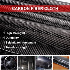 59 inch Real Carbon Fiber Cloth 2×2 Twill Weave Fabric Roll 3k 30cm x 150cm USA