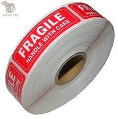 9 Rolls 1000 Per Roll 1 x 3 FRAGILE HANDLE WITH CARE Stickers Labels, Easy Peel
