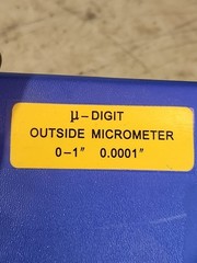 Fowler & QLR 0-1″ Digit Counter Outside Micrometer With Graduation .0001
