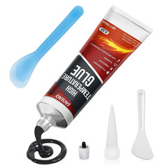 High Temp Silicone Sealant, Heat Resistant Glue High Temperature Sealant with Br