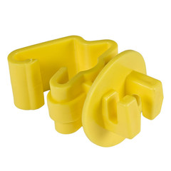 ITY-Z Standard Snug-Fitting T-Post Insulator, 25 per Bag, Yelllow
